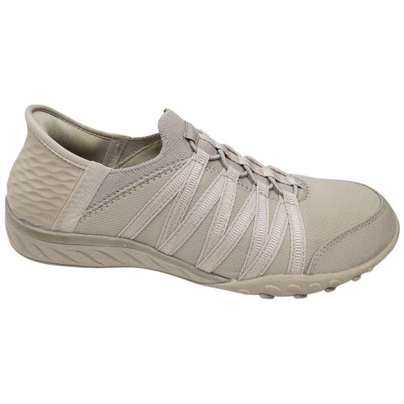 Skechers Slip-ins Relaxed Fit Breathe Easy Roll With Me Sneaker Womens 7.5 Taupe - Picture 2 of 8